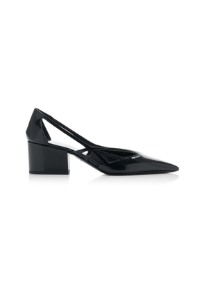 Prada Cutout Leather Pumps - Moda Operandi