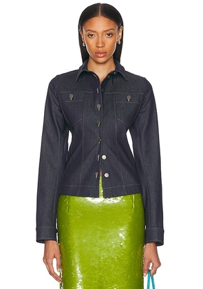 ALFIE Eve Jacket in Dark Blue - Blue. Size S (also in L, XS).