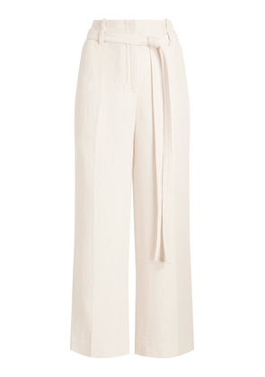 Proenza Schouler Maggi Cotton-Linen Wide-Leg Pants - Moda Operandi