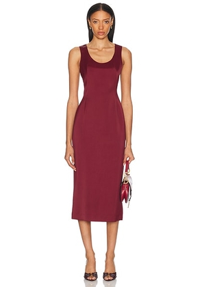 ALFIE Haya Dress in Dark Red - Red. Size M (also in L, S, XS).