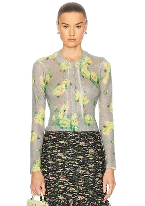 Acne Studios Kahoo Cardigan in Grey & Multi - Grey. Size XS (also in ).