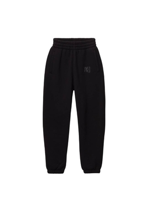 Alexander Wang Puff Logo Sweatpant In Structured Terry