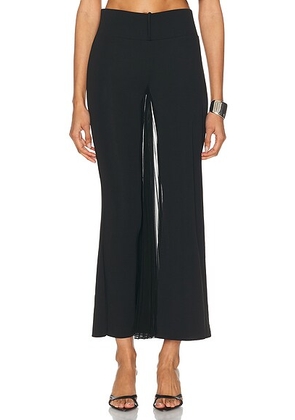 Courreges Infinity Pleats Jersey Pant in Black - Black. Size 38 (also in 34, 40).