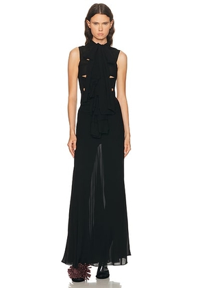 ALAÃA ALAÎªA Bow Fit Dress in Noir Alaia - Black. Size 36 (also in ).