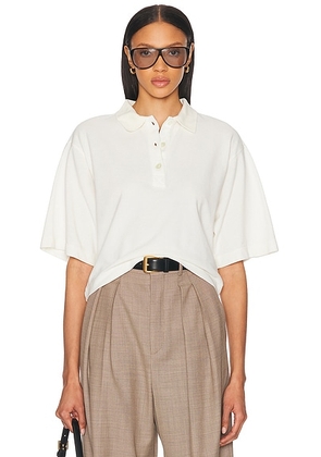Citizens of Humanity Lowen Polo Shirt in Pashmina - White. Size M (also in L, XL).
