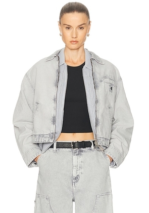 Carhartt WIP Emery Jacket in Black & Black Chalk Wash - Slate. Size XS (also in ).