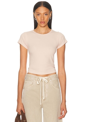 Eterne Short Sleeve Baby Tee in Dusty Pink - Pink. Size M (also in L, S, XL).