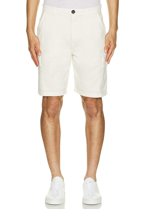 Barbour Twill Cargo Short in Whisper White - White. Size 32 (also in 30).
