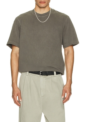 AGOLDE Asha Mock Neck Tee in Flint - Grey. Size S (also in L, M).