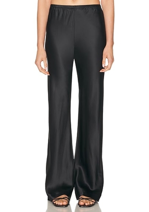EAVES Loretta Silk Pants in Black - Black. Size M (also in L, XL, XXS).