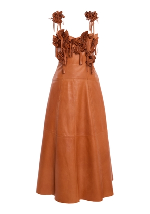 Ulla Johnson Sabrina Leather Midi Dress - Moda Operandi