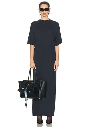 Balenciaga Cocoon Maxi Dress in Faded Black - Black. Size 3 (also in ).