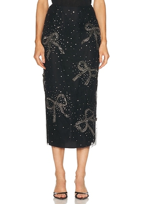 Carolina Herrera Midi Skirt in Black - Black. Size 2 (also in 0, 4).