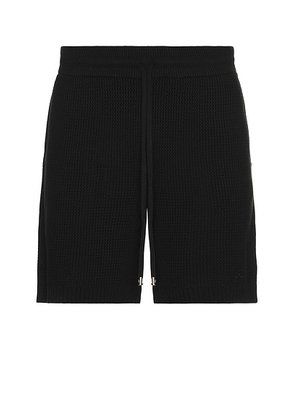 Amiri Crochet Mesh Short in Black - Black. Size M (also in L).