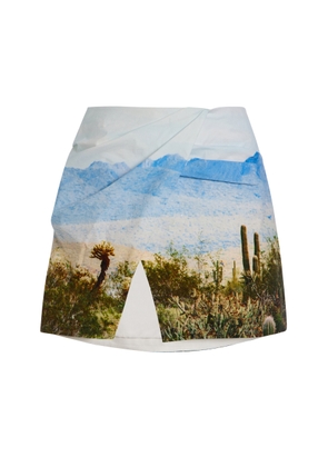 Significant Other Exclusive Astryd Printed Cotton Micro-Mini Skirt - Moda Operandi
