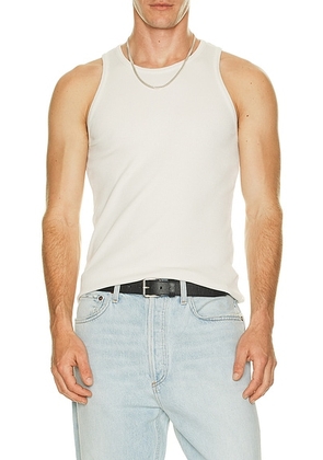 AGOLDE Viggo Tank in Powder - White. Size XL/1X (also in S).