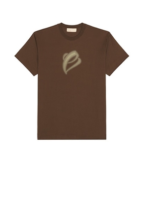 Etai LA 3D Print Dot Brust E Tee in Brown - Brown. Size M (also in L, S).