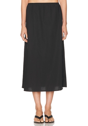 Deiji Studios Split Tie Skirt in Black - Black. Size M (also in XS, S, L).