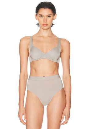 CUUP Micro Scoop Bra in Dove - Grey. Size 36C (also in 32D, 38C, 38D).
