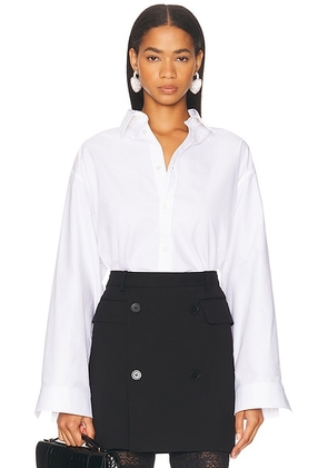 Balenciaga Semi Fitted Shirt in White - White. Size 38 (also in 40).
