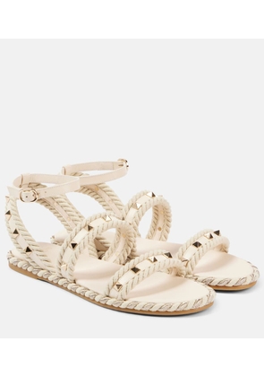 Valentino Garavani Rockstud Torchon leather sandals