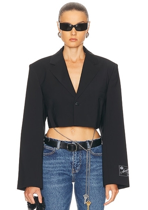 Alexander Wang Cropped Blazer in Black - Black. Size M (also in ).