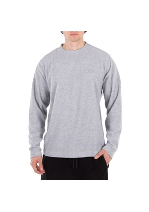 Rains Mens Grey Addis Fleece Crewneck Sweater