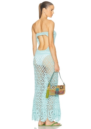 Akoia Swim Ayla Long Dress in Turquoise - Baby Blue. Size M (also in L).