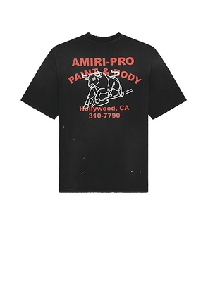 Amiri Bull Oversized Tee in Black - Black. Size M (also in L, S, XL/1X).