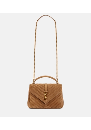 Saint Laurent College Medium suede crossbody bag