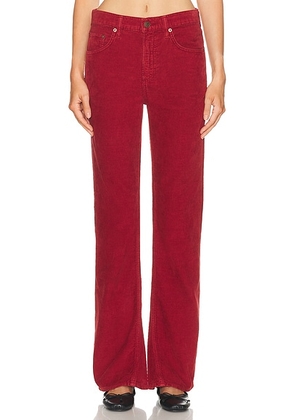 AGOLDE Mid Rise Kick Boot Jeans in Brick - Red. Size 25 (also in 24, 26, 27, 29, 30, 31, 33).