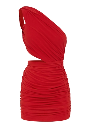 Alex Perry Asymmetric Crepe-Jersey Mini Dress - Moda Operandi