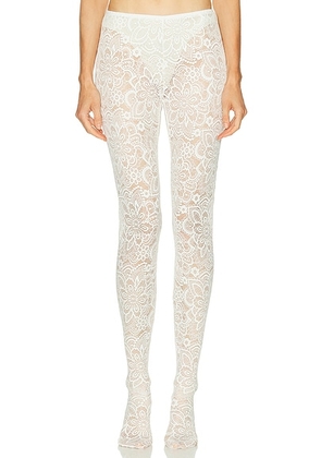 Beaufille Cassia Lace Stockings in White - White. Size XS (also in ).