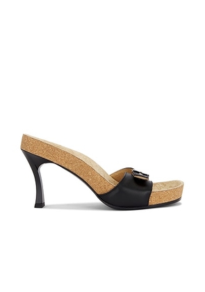 Balenciaga x Scholl Sandal in Black & Silver - Black. Size 37 (also in 36, 38, 39, 40).