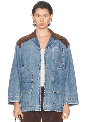 Bottega Veneta Vintage Denim Jacket in Mid Blue - Blue. Size 36 (also in 38, 34).