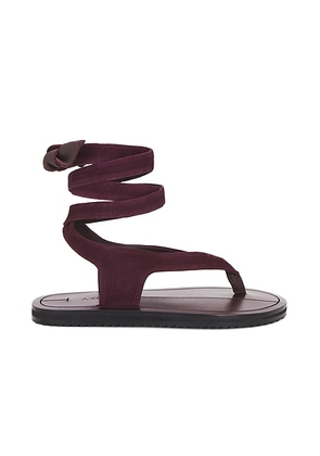 A.EMERY Elmer Sandal in Mulberry Suede - Wine. Size 36 (also in 35, 37, 38, 39, 40).