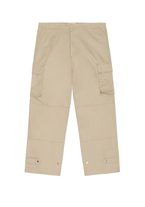 AMI Paris Cargo Pant in White Coffee - Beige. Size S (also in L).