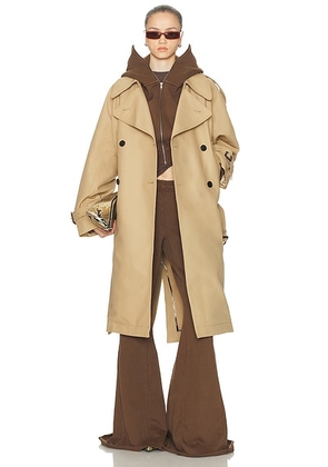 Acne Studios Olu Trench Coat in Beige - Beige. Size 38 (also in 40, 42).