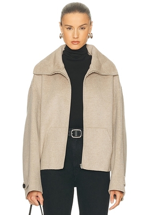 Acne Studios Olemmy Cashmere Jacket in Oatmeal Melange - Beige. Size 42 (also in ).