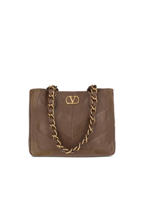 Valentino Garavani Laseine Small Leather Tote Bag