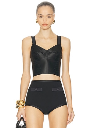 Dolce & Gabbana Bralette Top in Black - Black. Size 38 (also in 36).