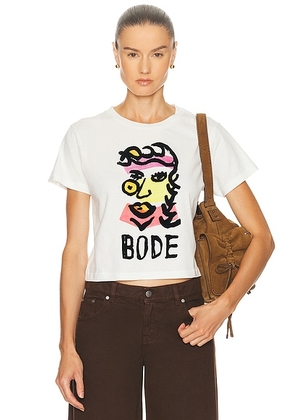 BODE Visage Tee in Cream - White. Size XS (also in S).