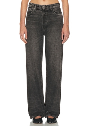 EB Denim Sofia High Rise Relaxed Jean in Marmont - Black. Size 24 (also in 26, 27, 29, 30).