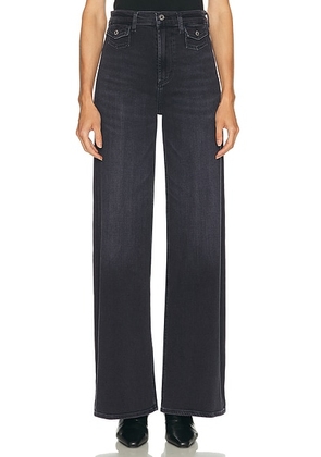 Citizens of Humanity Issy Wide Leg Jeans in Washed Black - Black. Size 26 (also in 27, 28, 29, 31, 34).