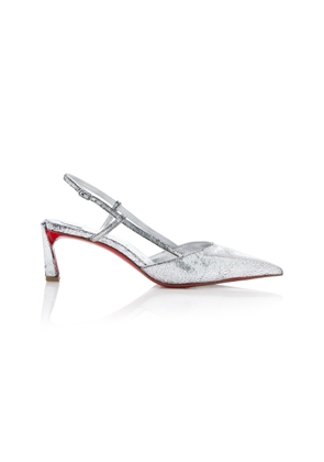 Christian Louboutin Condoroline 55mm Patent Leather Slingback Pumps - Moda Operandi