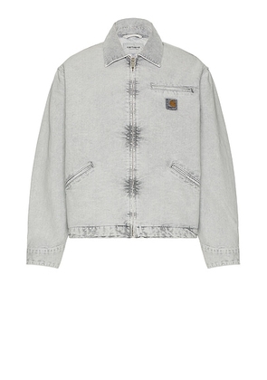 Carhartt WIP OG Detroit Jacket in Chalk Wash Black - Black. Size M (also in L).