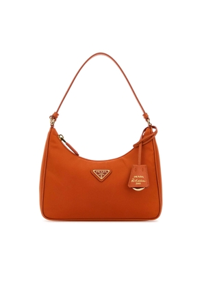 Orange Re-Nylon Prada Re-Edition 2005 Shoulder Bag