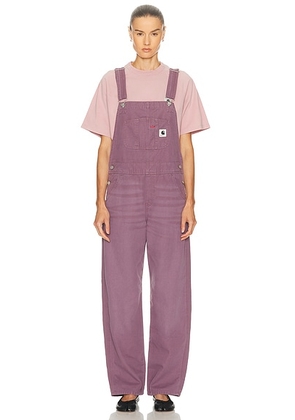 Carhartt WIP Bib Overall Straight in Phlox - Purple. Size XS (also in ).