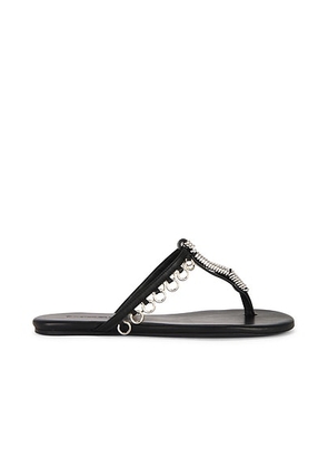 Christopher Esber Pierced Flip Flop in Black - Black. Size 38 (also in 37, 41).