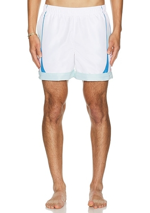 Casablanca Swim Shorts in Fuji Dream - White. Size XL/1X (also in S).